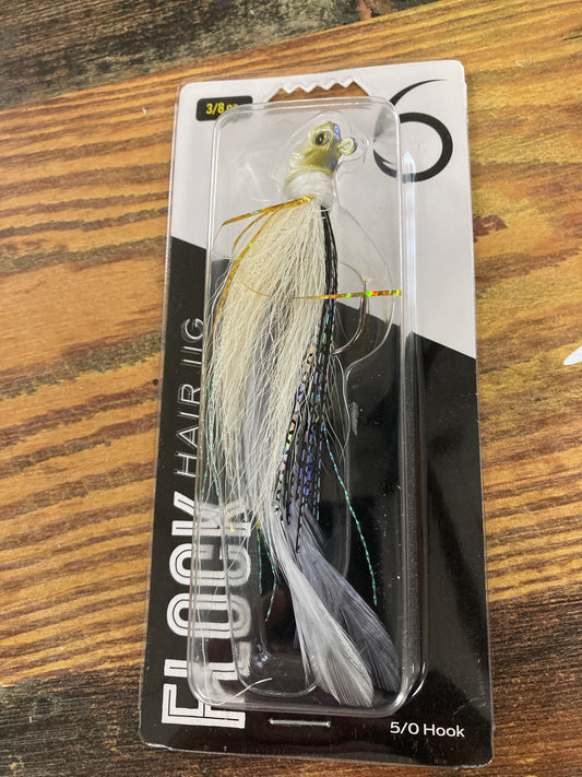 6th Sense Flock Hair Jig 3/8 oz. Gizzard Shad