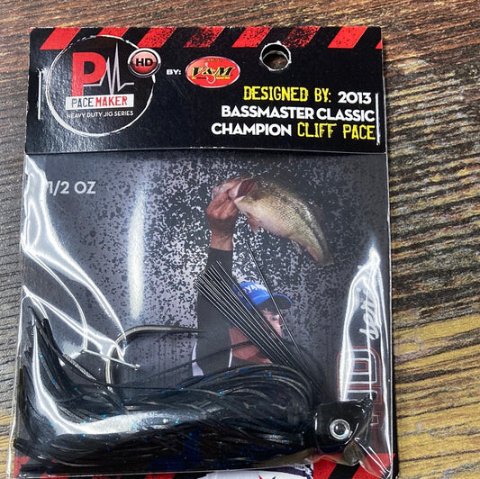 V&M Swim Jig 1/2 oz. Black/Blue