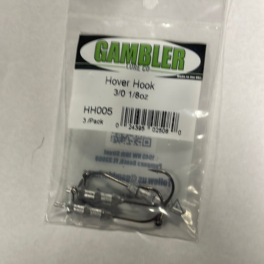 Gambler Hover Hook 1/8 oz. 3/0 Chrome