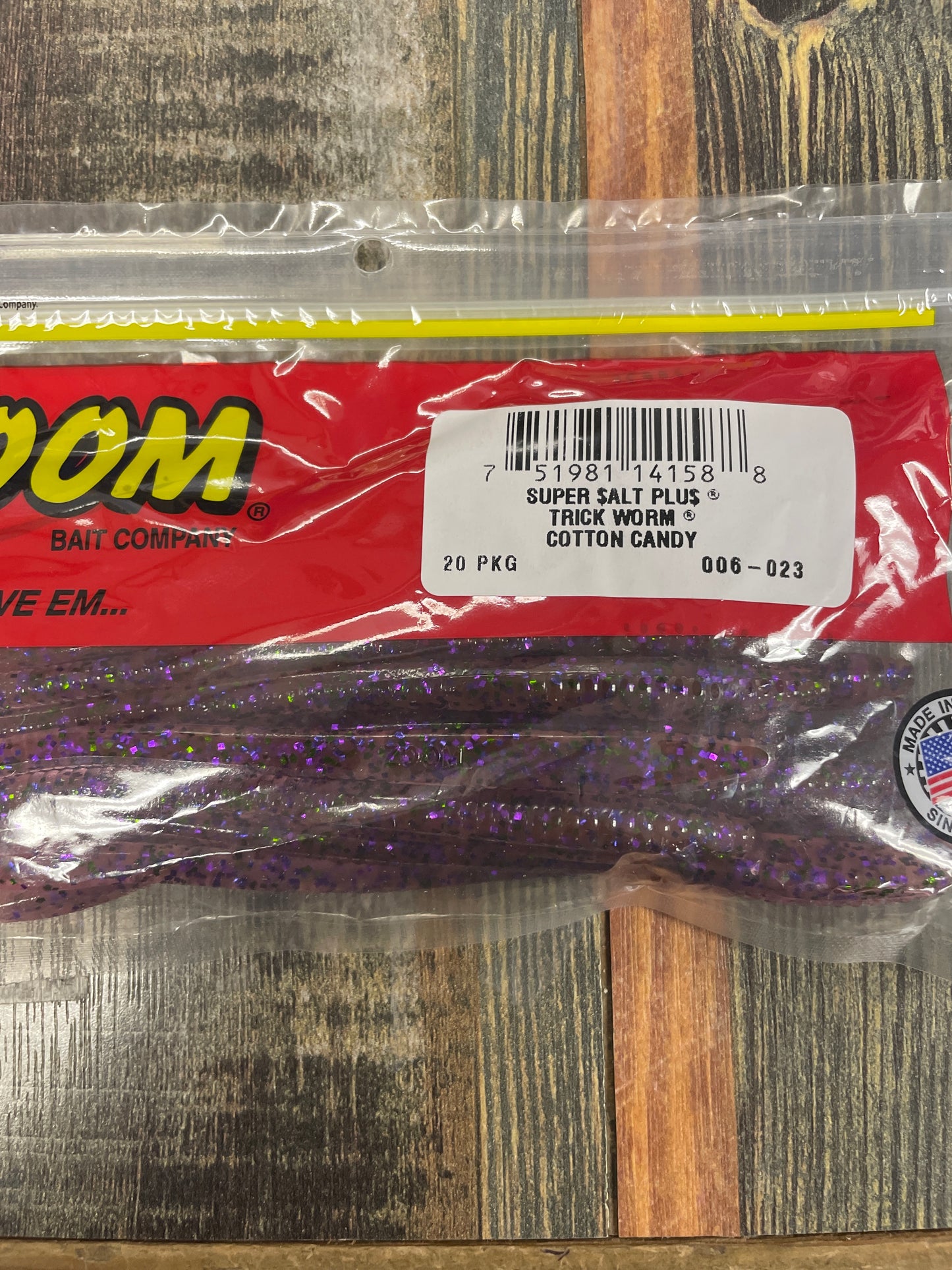 Zoom Trick Worm - Cotton Candy