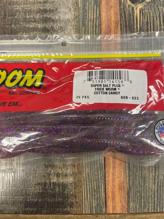 Zoom Trick Worm - Cotton Candy