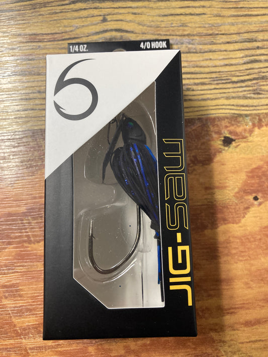 6th Sense Jig Saw 1/4 oz Black N Blue