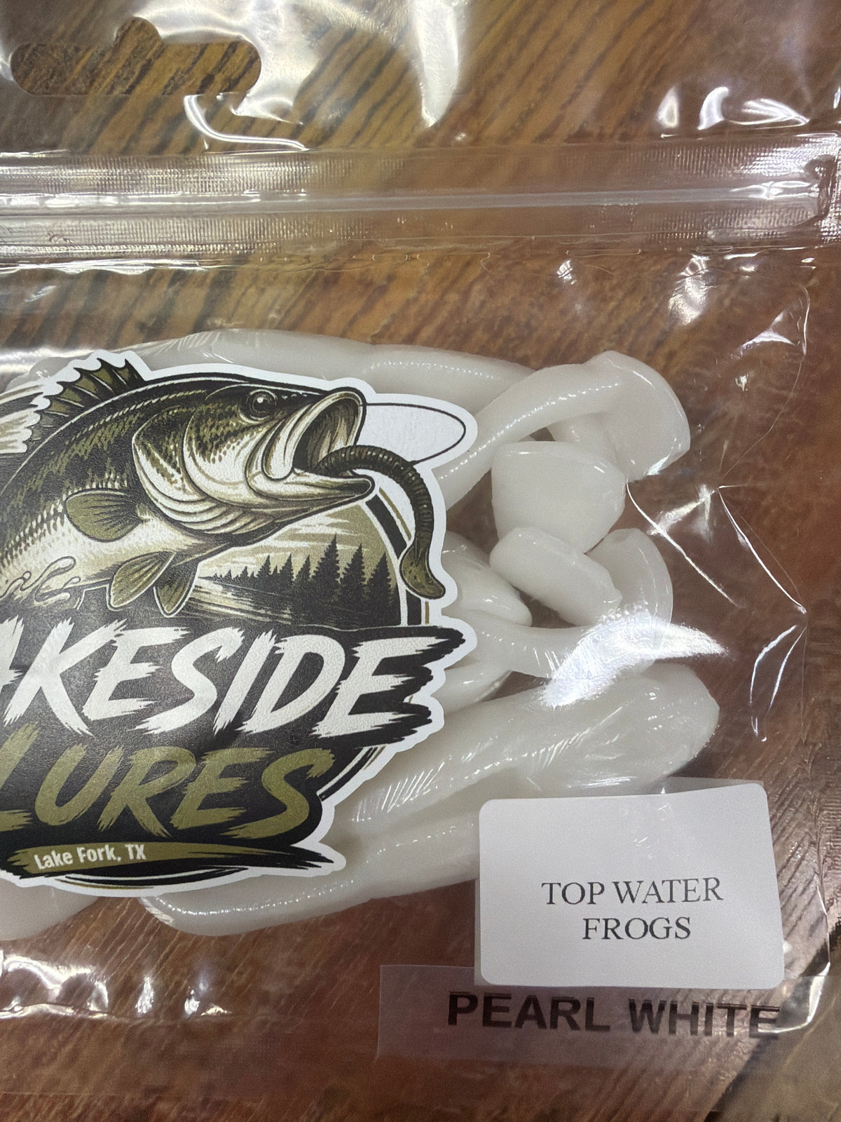 Lakeside Lures Top Water Frog - Pearl White