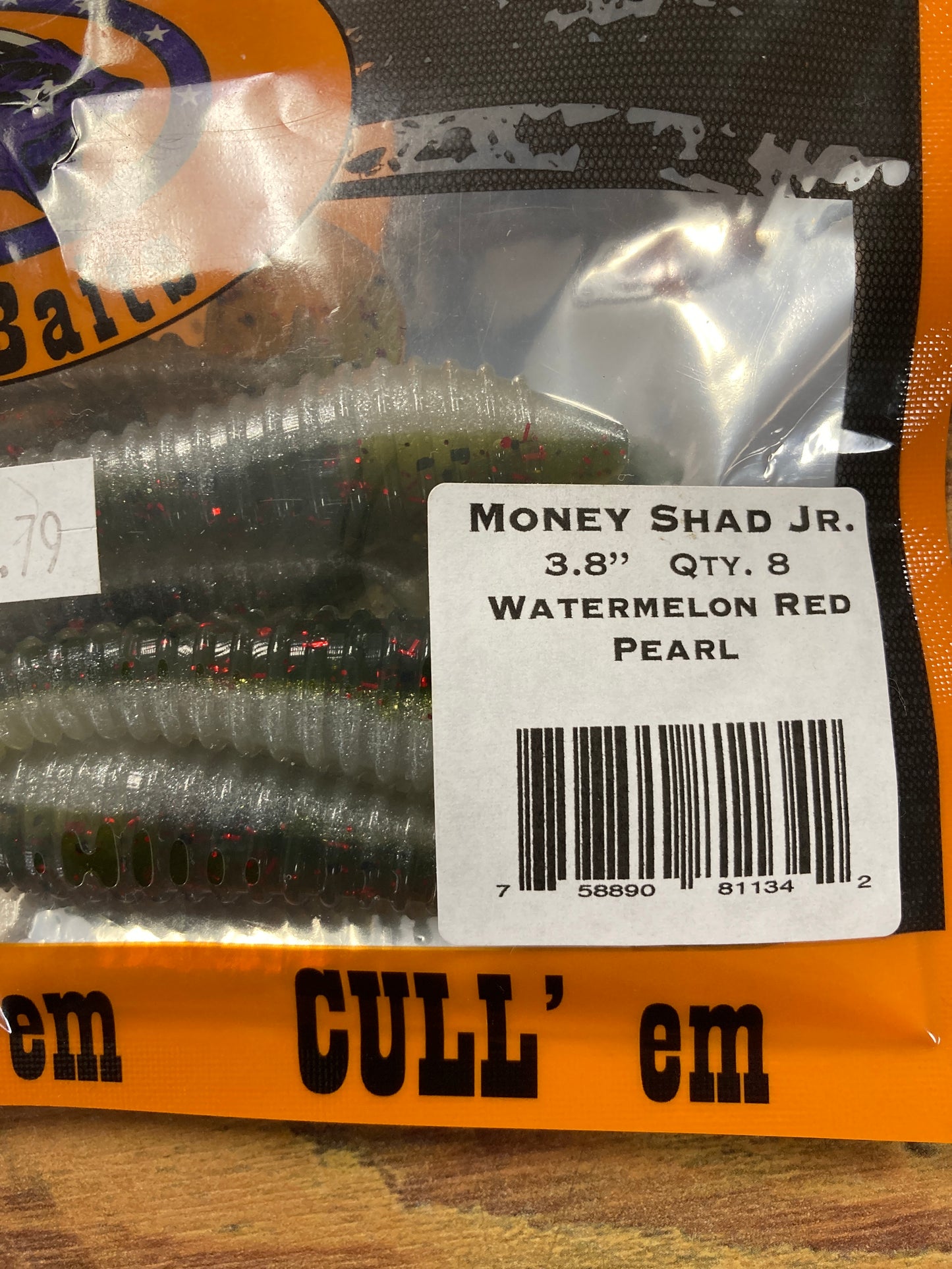 Catch-N-Cull Money Shad Jr 3.8” Watermelon Red Pearl