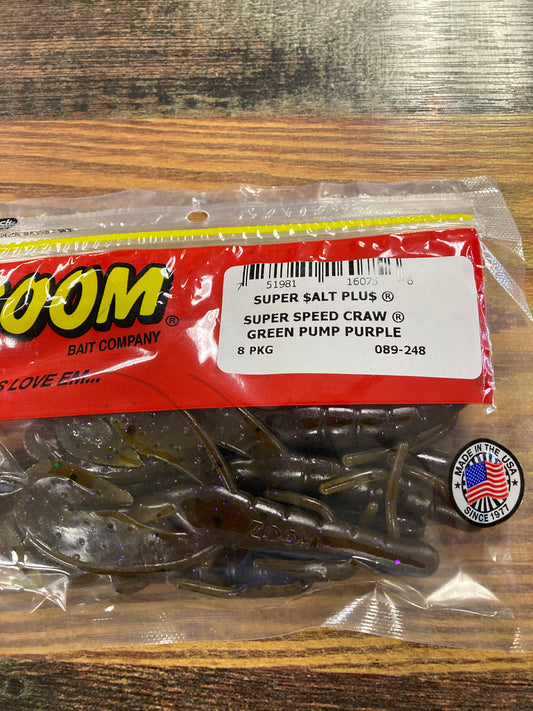 Zoom Super Speed Craw  - Green Pumpkin Purple