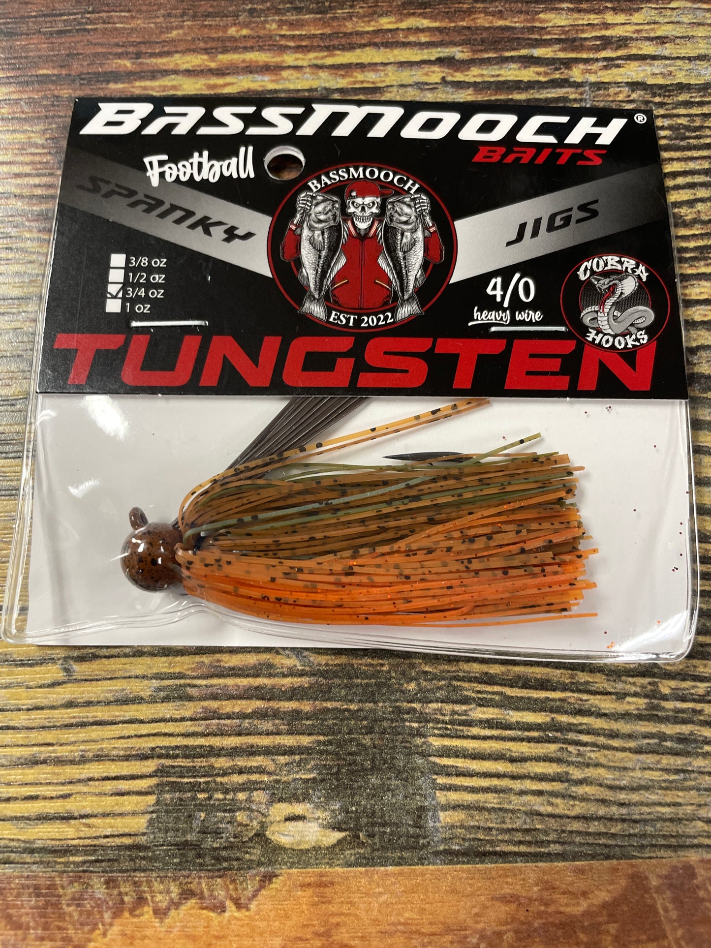 Bassmooch Football Jig 3/4 oz Alabama Craw