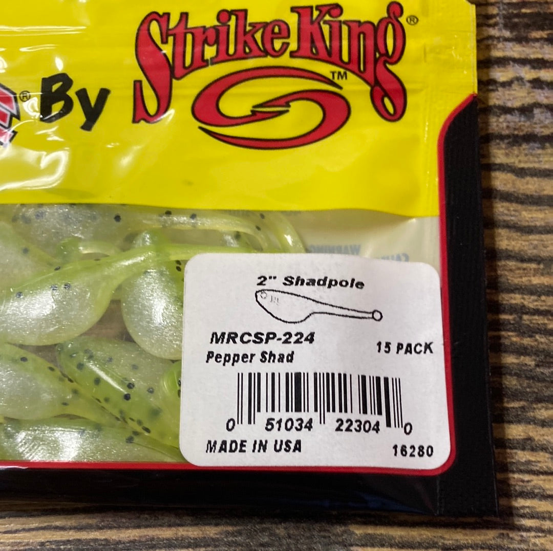 Mr Crappie 2” Shadpole Pepper Shad