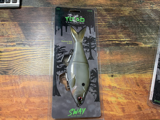 Toad Thumper Sway Glide Bait 3.75 oz. 8" Bad Shad