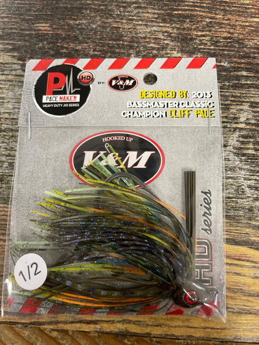V & M HD Swim Jig 1/2 oz. Cajun Bluegill