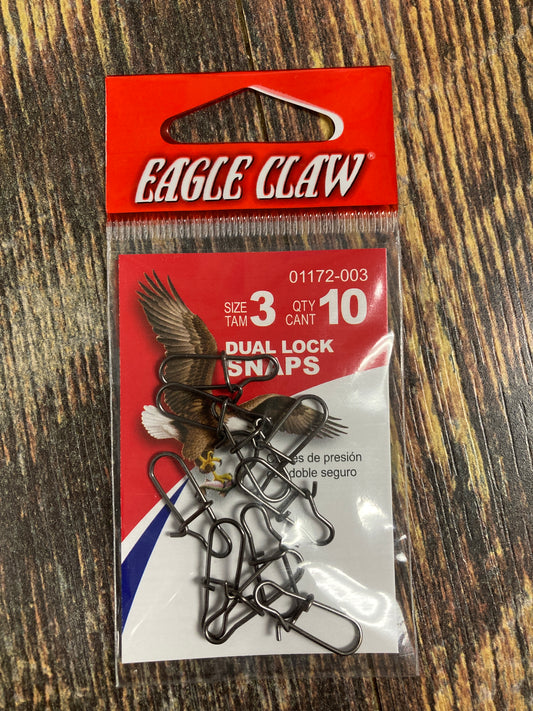 Eagle Claw Dual Snap Locks - Sz 3