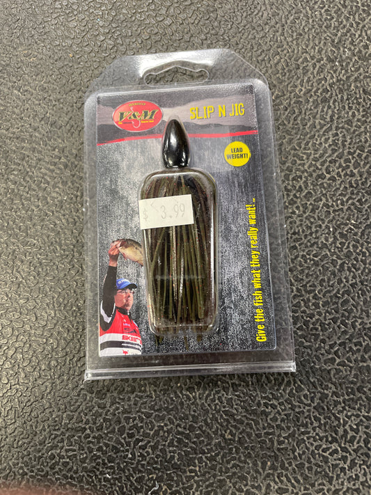 V&M Slip N Jig 3/4 oz. Green Pumpkin Craw