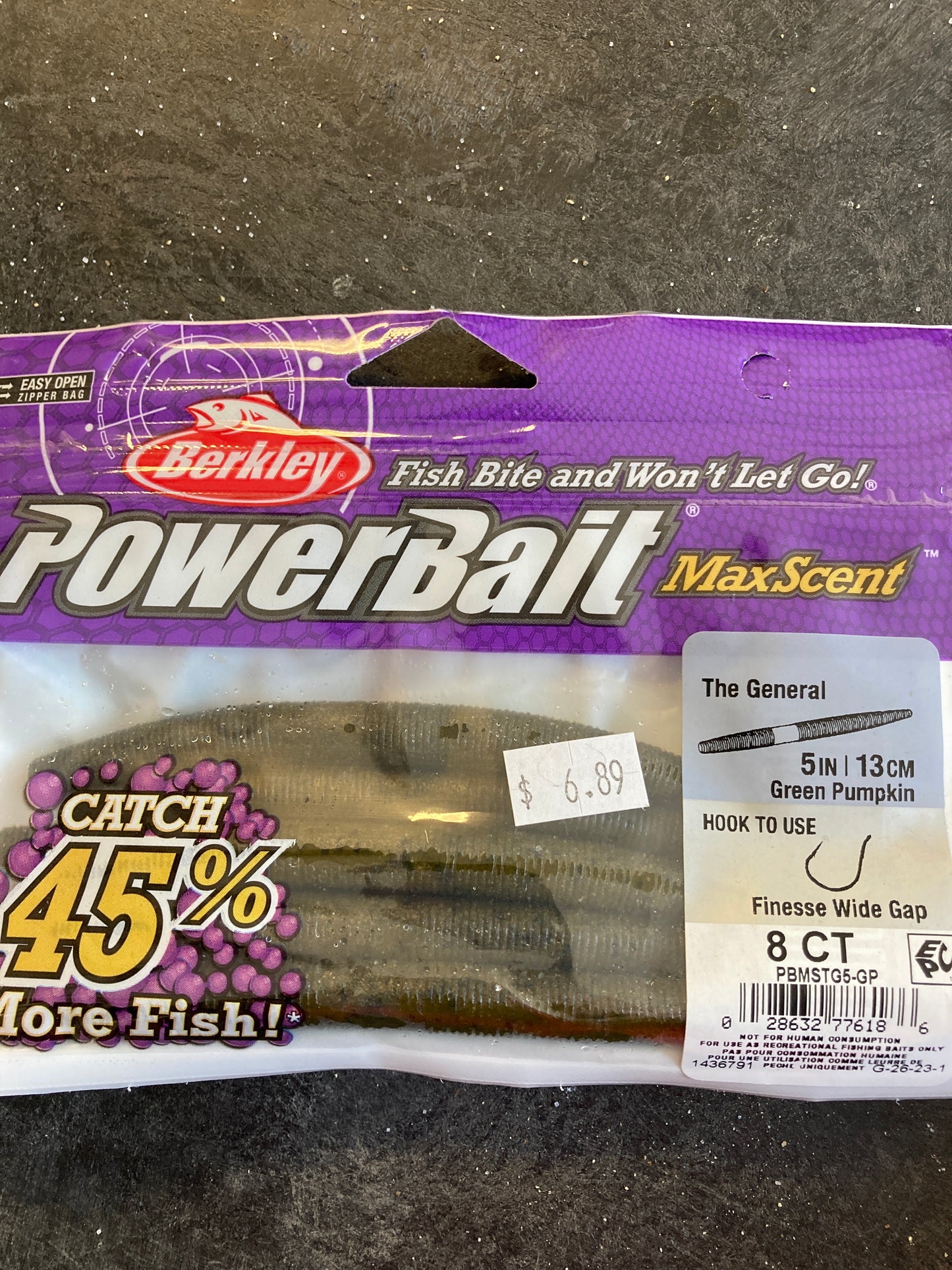 Berkley The General 5" Green Pumpkin