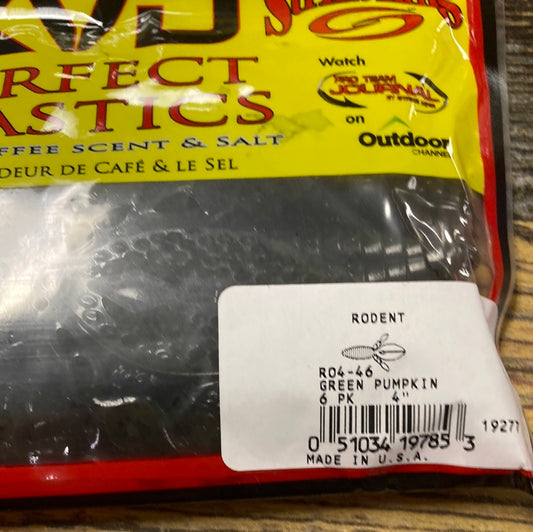 Strike King KVD Rodent 4" Green Pumpkin