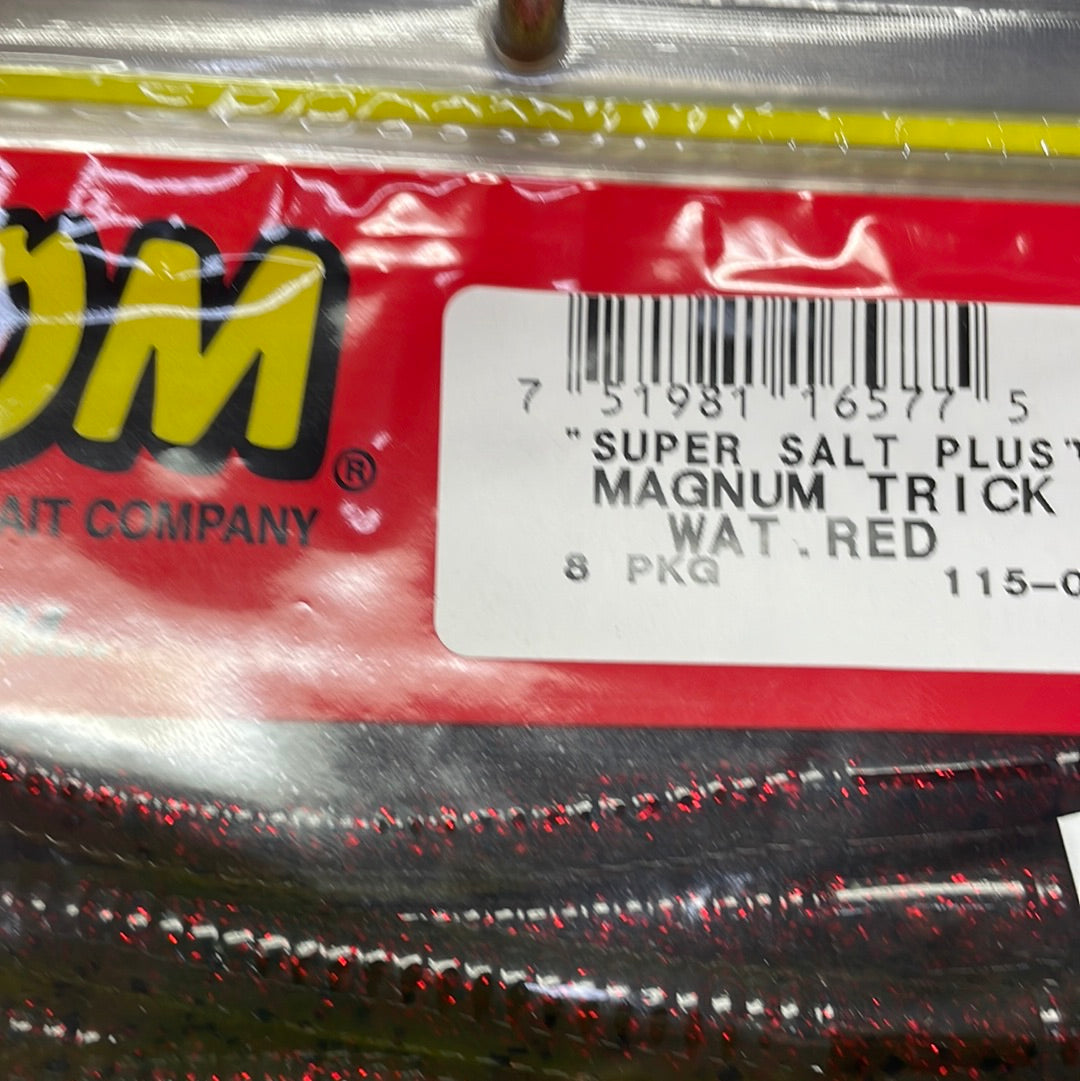 Zoom magnum trick worm watermelon red