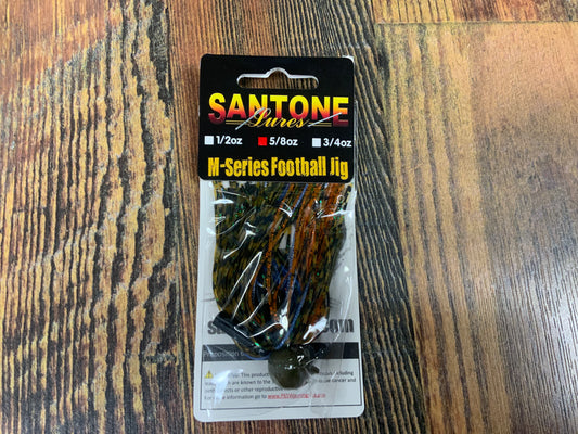 Santone M Series Football Jig 5/8 oz. Pakes Perch