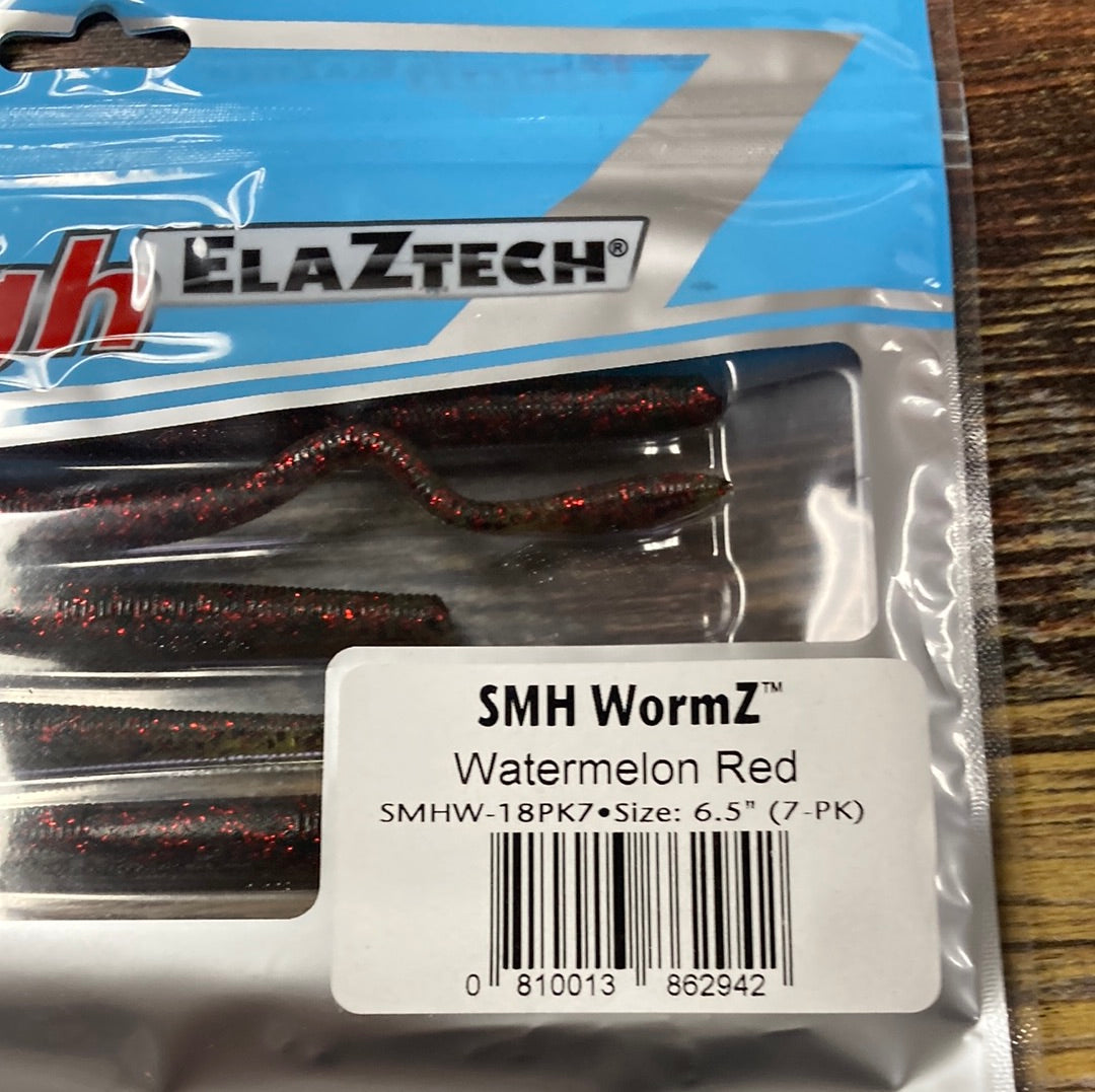 Z Man SMH Wormz 6.5" Watermelon Red