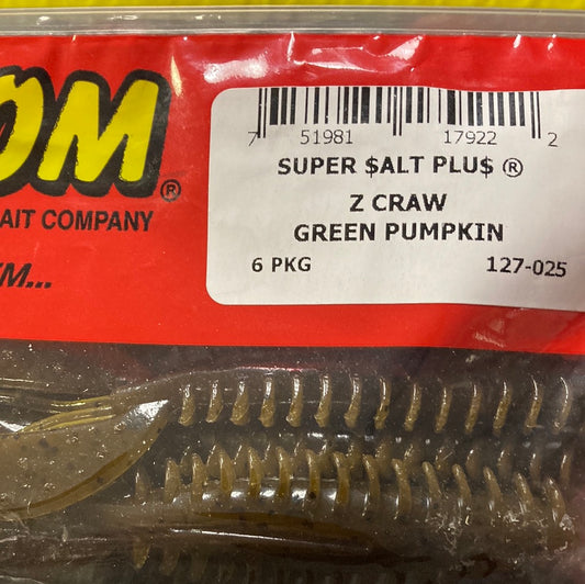 Zoom Z Craw - Green Pumpkin