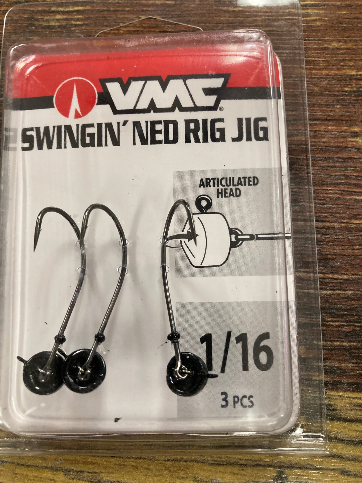 VMC Swingin Ned Rig Jighead 1/16 oz. #1 Black