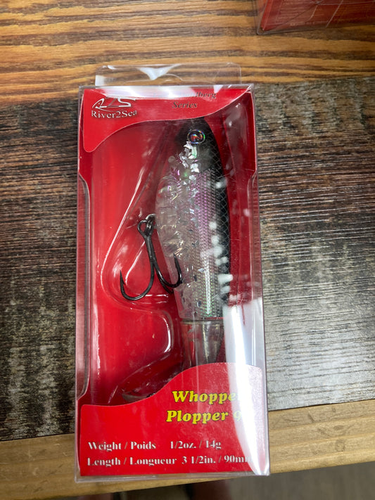 Whopper Plopper 90 1/2 oz. 3.5" Crystal Minnow