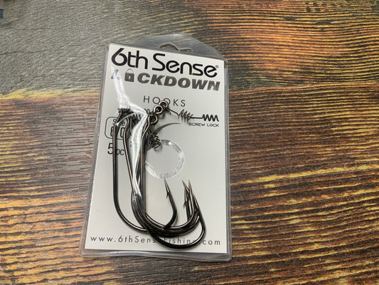 6th Sense Lockdown Hooks 6/0