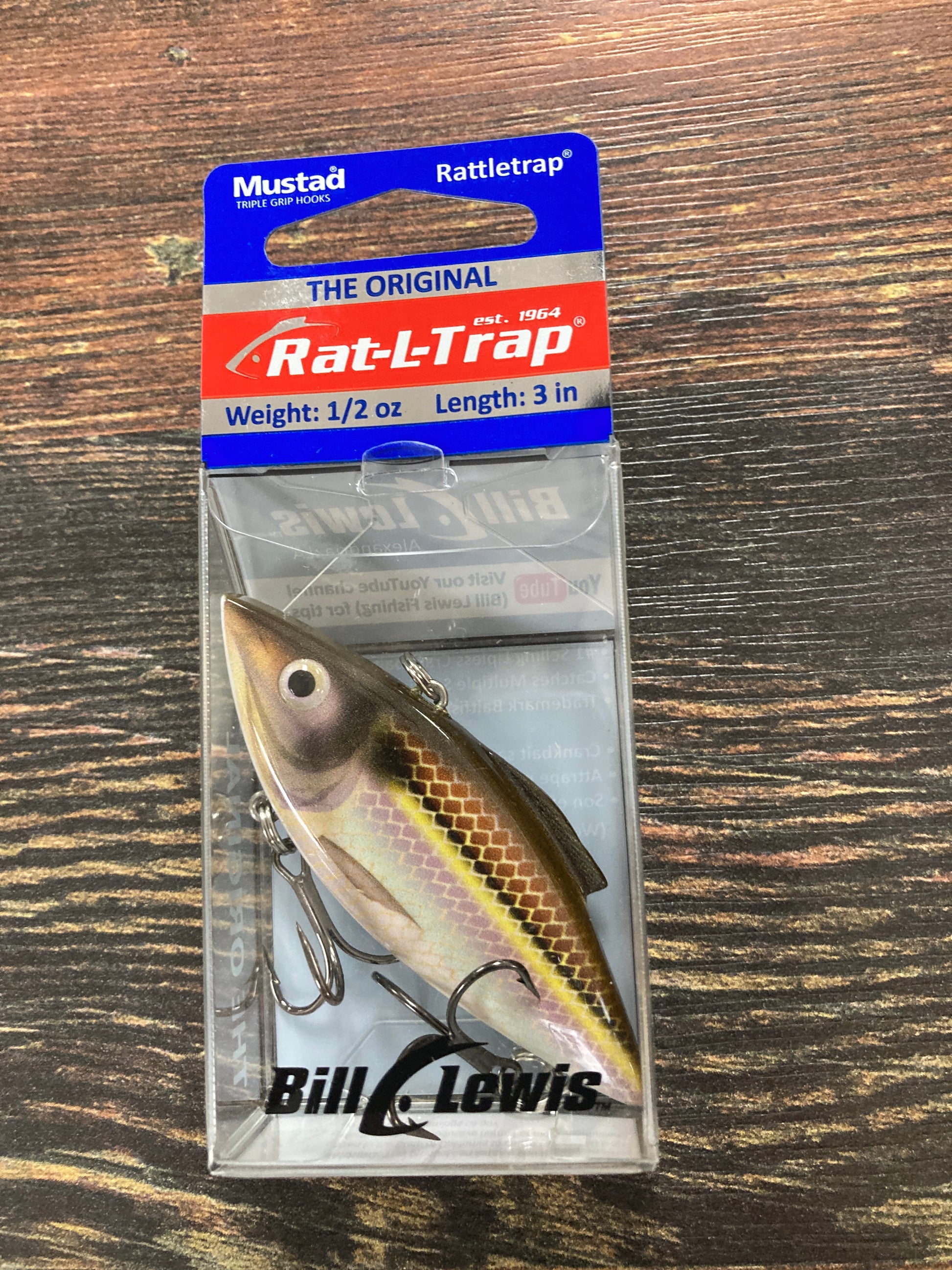 bill lewis rat l trap fishing lures Bill Lewis Rat L Trap 1/2 oz. Gizzard Shad