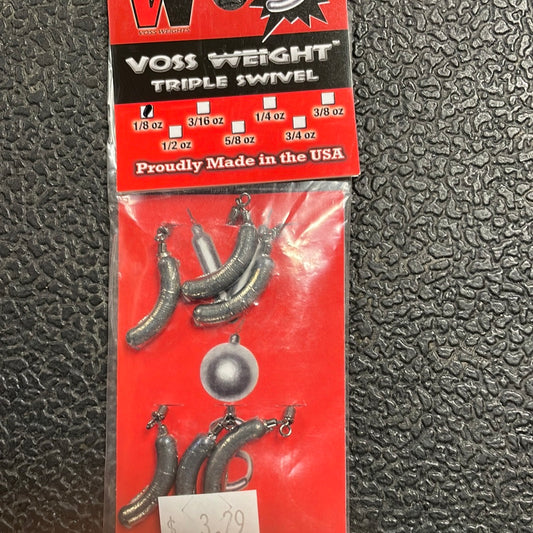 Voss Weight Triple Swivel 1/8 oz