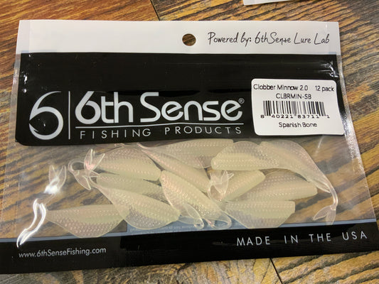 6th Sense Clobber Minnow - Spanish Bone