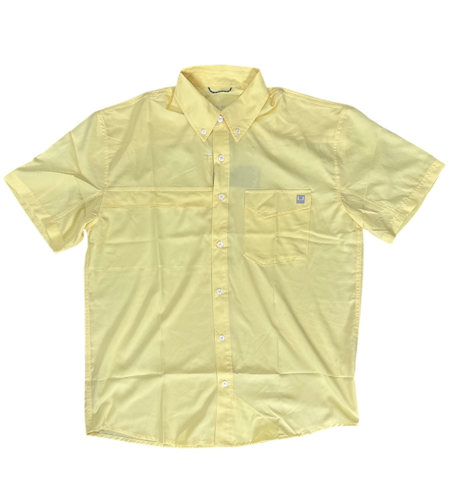 HUK Tidepoint SS Shirt Yellow Large