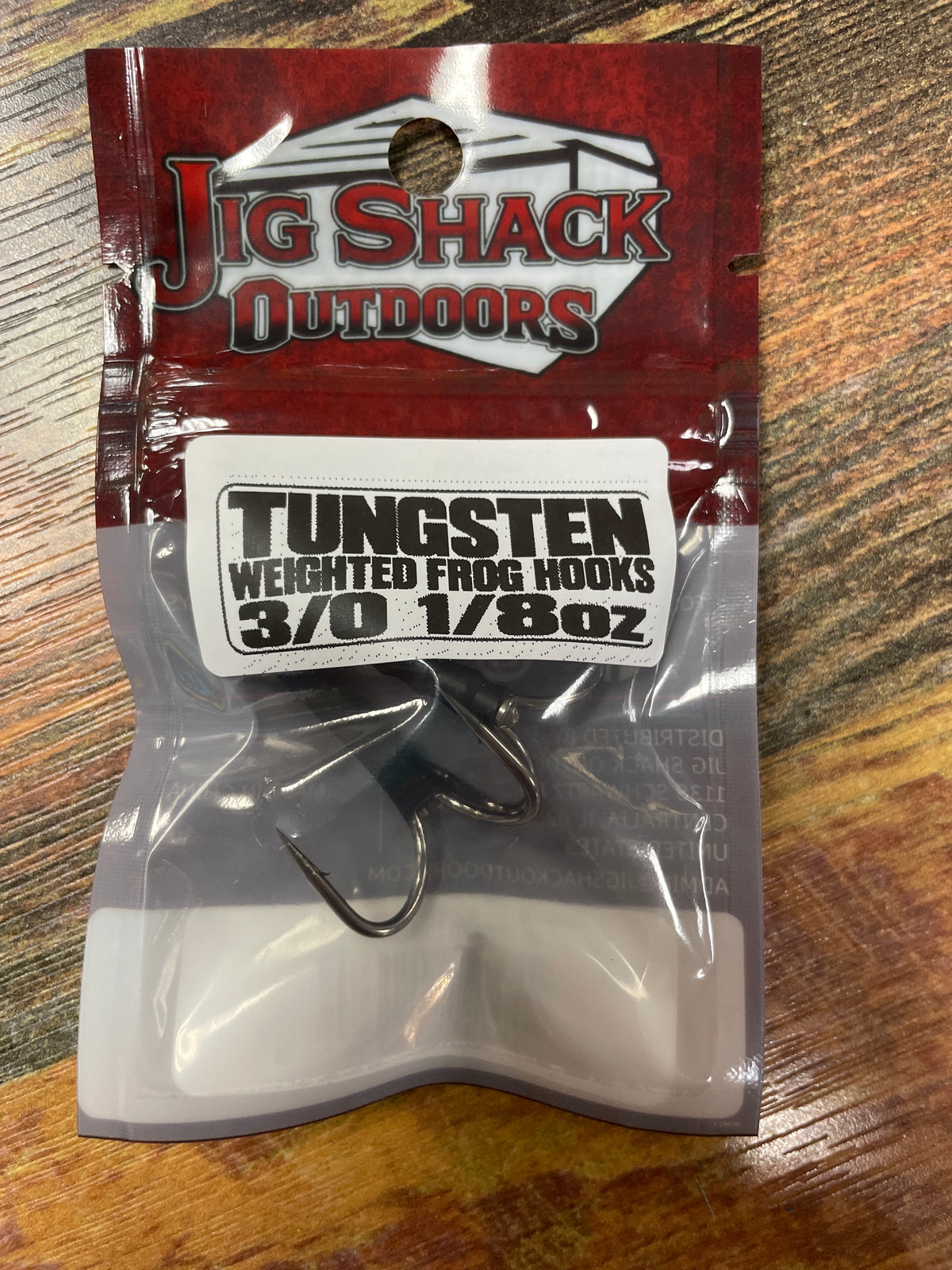 Jig Shack Weighted Frog Hooks 1/8 oz. 3/0