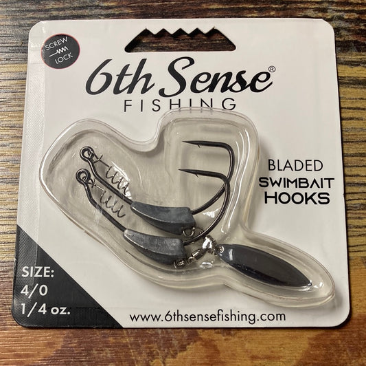 6th Sense Bladed Swimbait Hooks 1/4 oz. 4/0