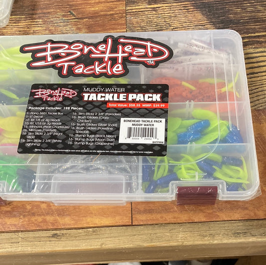 Bone Head Muddy Water Tackle Pack 198 pcs