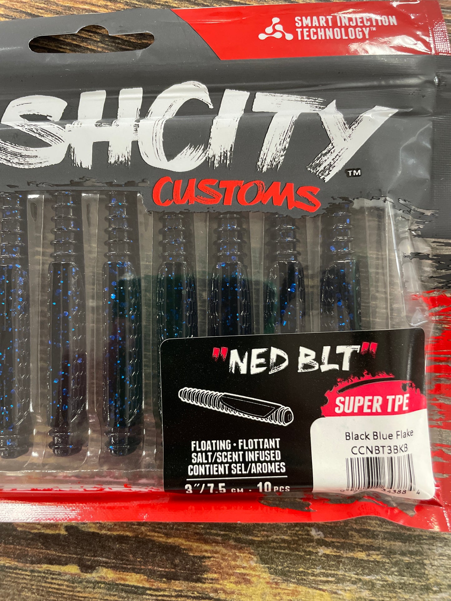 CrushCity Ned BLT 3" Blk Blue Flk