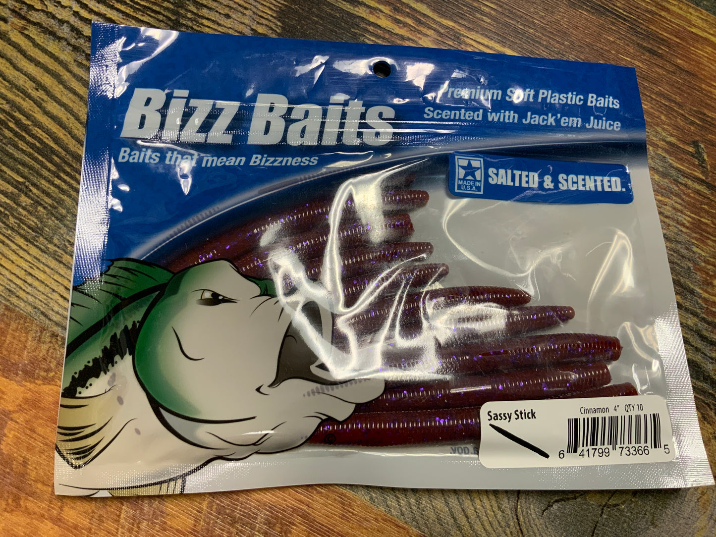 Bizz Baits Sassy Stick 4" Cinnamon