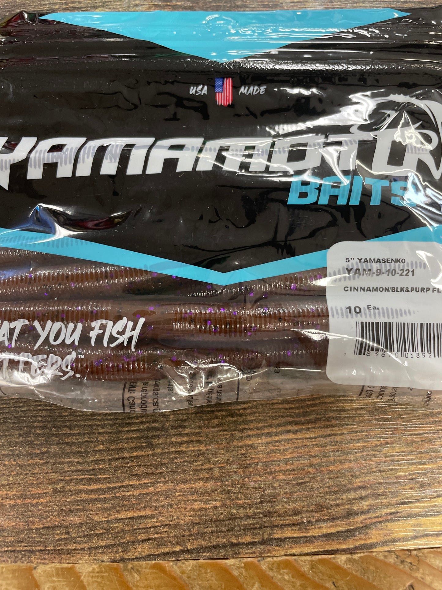 Yamamoto 5”cnmn lg blk/ prp Flk Senco