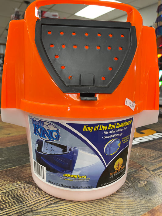 Troll King Live Bait Container - Orange