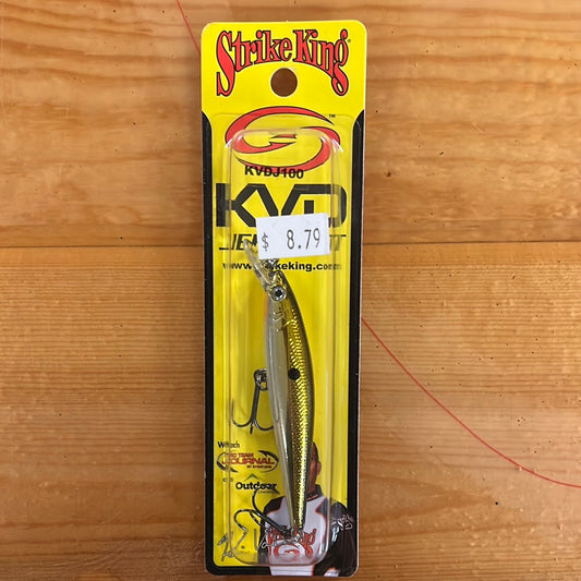 Strike King KVD Jerkbait Chrome Gold Black