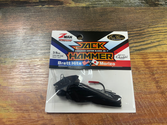 Z Man Jack Hammer Chatterbait 3/8 oz. Black Jack