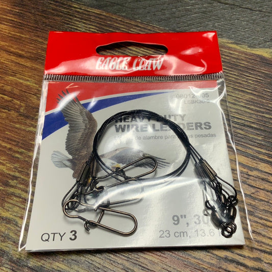 Eagle Claw Wire Leaders 9”