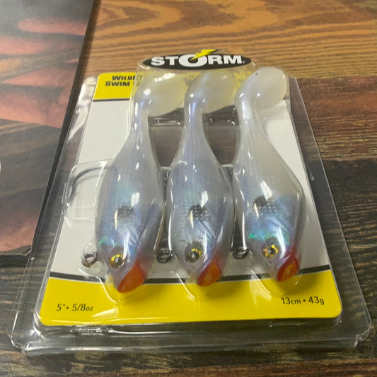 Storm Wildeye Swim Shad 5" 5/8 oz. Pearl