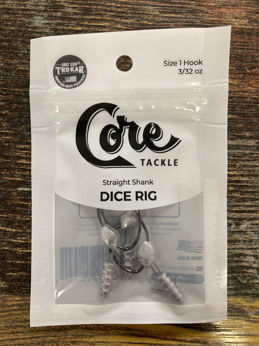 Core Tackle Dice Rig 3/32 oz.#1