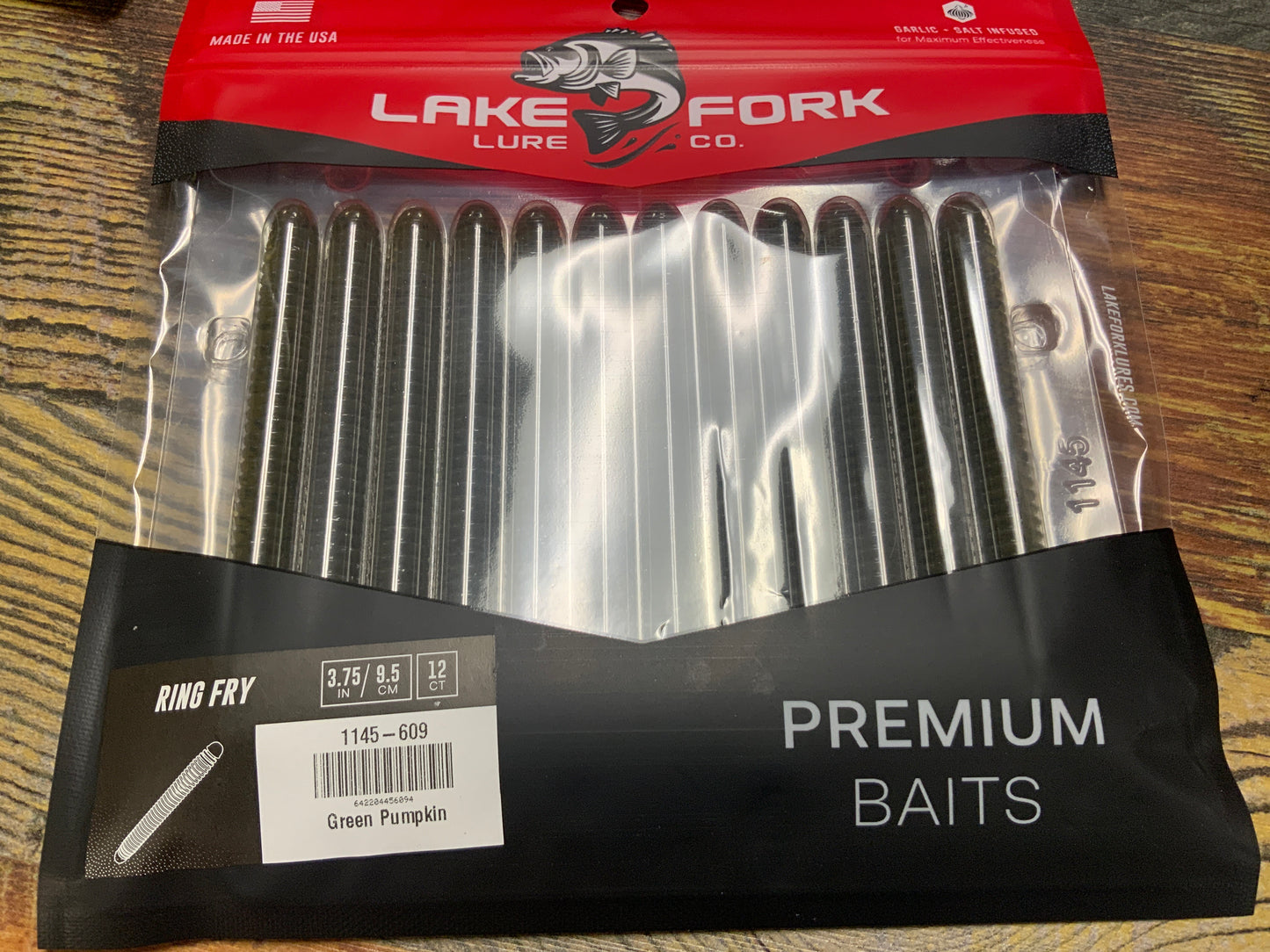 Lake Fork Lures Ring Fry - Green Pumpkin