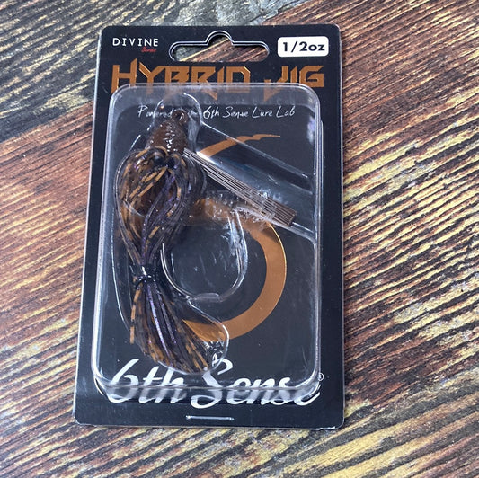 6th sense Divine Hybrid jig 1/2 oz PB Smoke Jelly