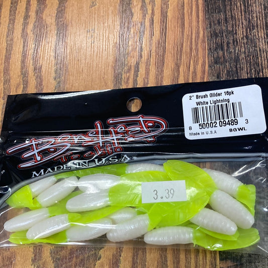 Bone Head Brush Glider 2" White Lightning