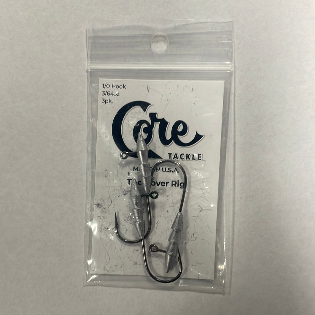 Core Tackle The Hoover Rig 1/0 Hook 3/16 oz 3pk