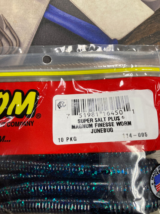 Zoom Mag Finesse Worm - Junebug