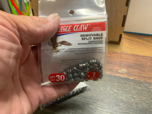 Eagle Claw Removable Split Shot Sz 7