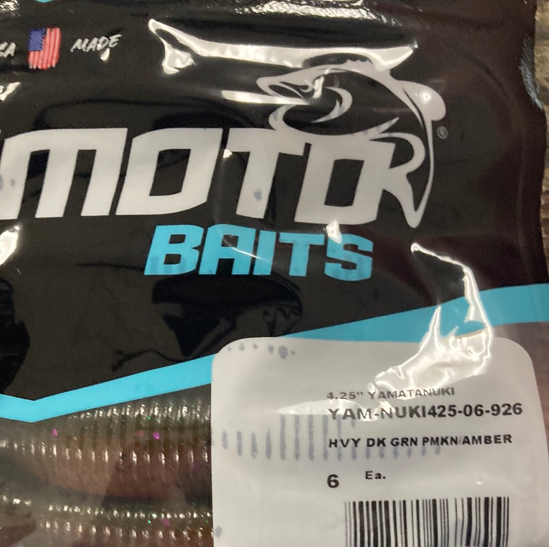 Yamamoto Yamatanuki 4.25" Dk Green Pumpkin Amber