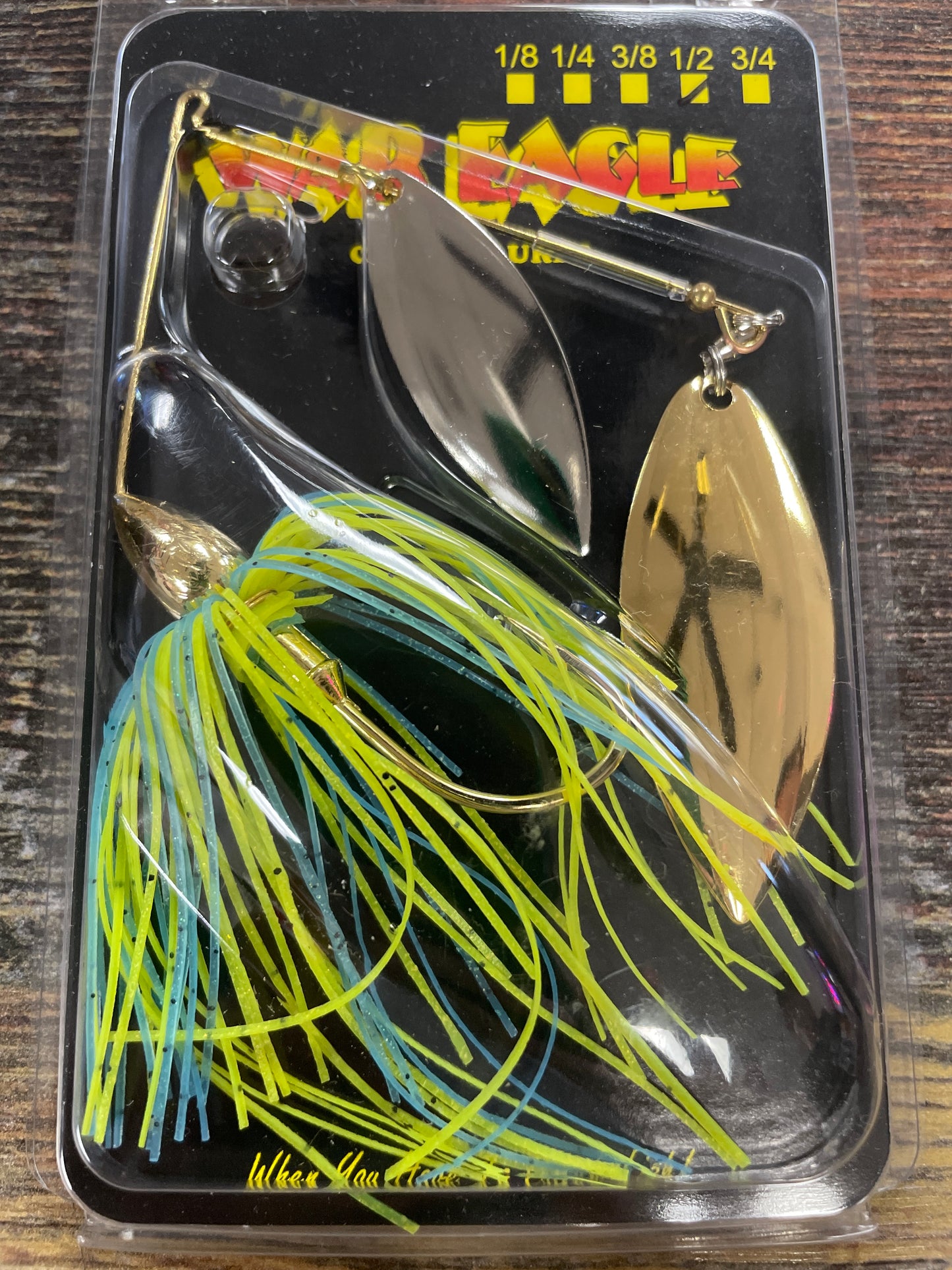 War Eagle Spinner Bait 1/2 oz Chart Blue 2# Willow