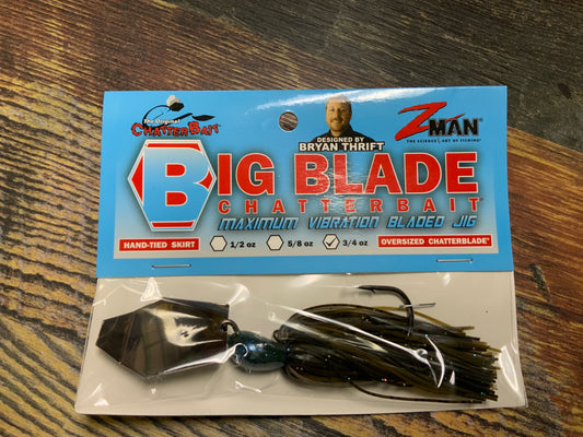 Z Man Big Blade Chatterbait 3/4 oz. Green Pumpkin Candy