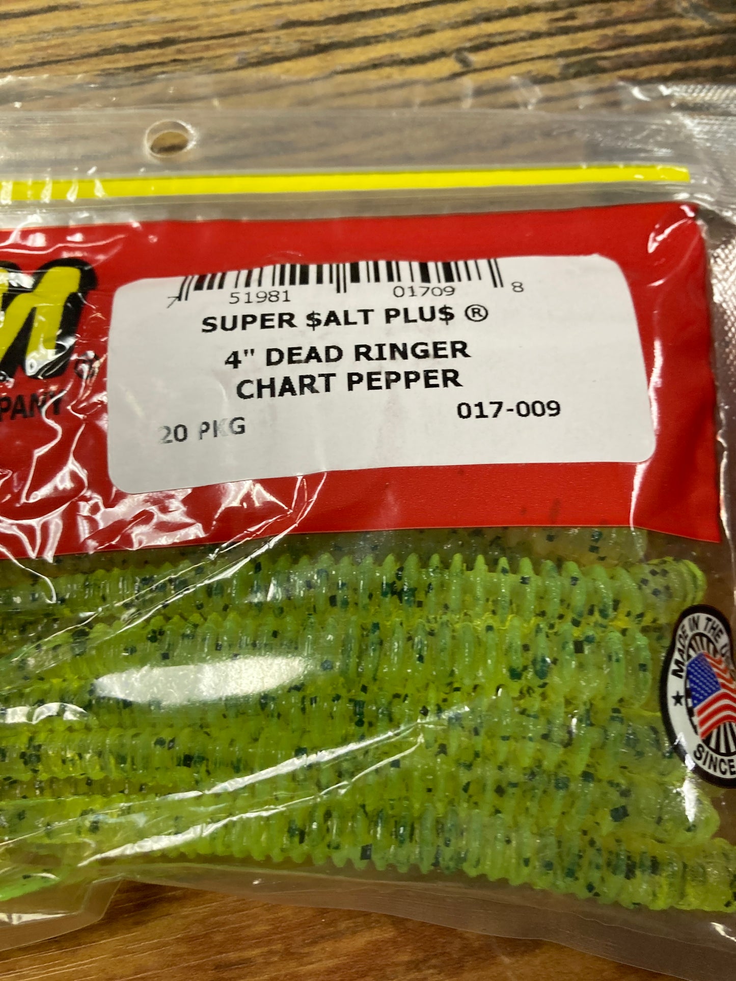 Zoom Dead Ringer 4" Chartreuse Pepper